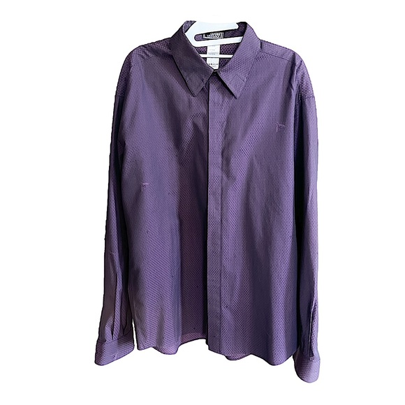 Vintage Gianni Versace Couture Long Sleeve Hidden Button Down Italian Sz.52/XL - Picture 1 of 9